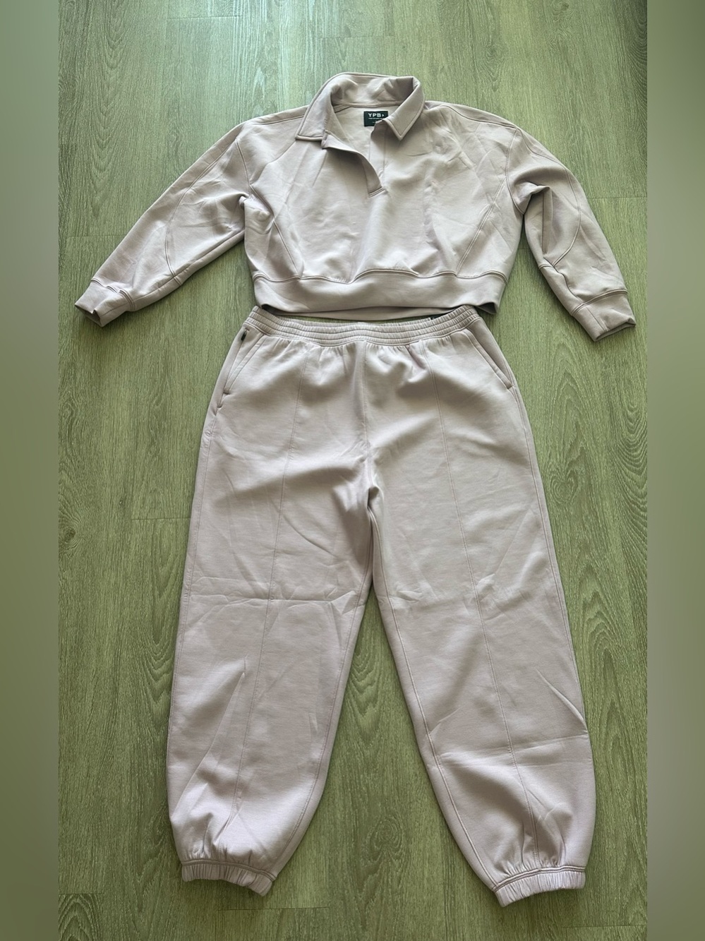 Abercrombie & Fitch Pink YPB neoKNIT Cinched Hem Sweatpants Joggers Size XL NWT - Picture 5 of 14